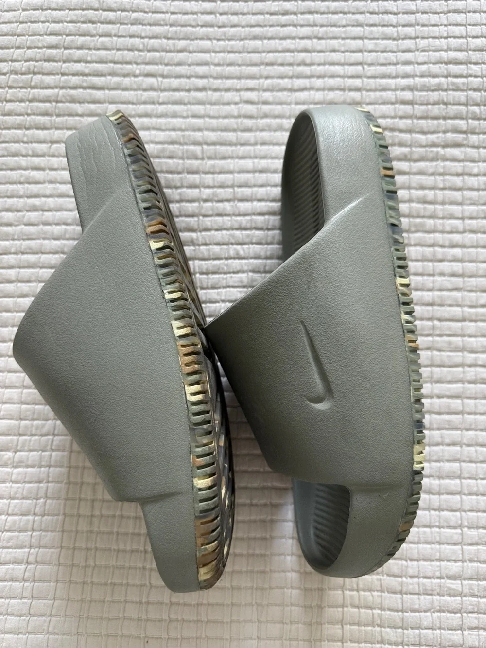 Nike Calm Men's Slides in Light Army Greens M8/W9